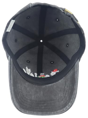 Nxizivmk Boné de beisebol de Natal Believe para homens e mulheres, bordado de algodão ajustável e di