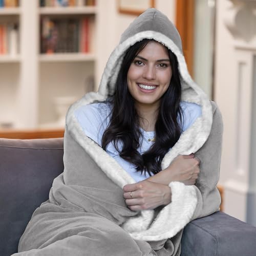 ACCZ Geschenke für Mama, Personalisierte Decke mit ärmeln Beste Mama Geschenk zum Weihnachten, Geburtstag, Witziges Geburtstagsgeschenk für Meine Beste Mutter von Tochter Sohn