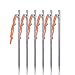 iBasingo Titanlegierung Zelt Pegs Titan Heringe Camping Zelt Stakes Outdoor Markisen Pins Leichte Heavy Duty Zelt Nagel Wandern Backpacking Reisezubehör 6 Stück/Lot 20cm Ti4012PS