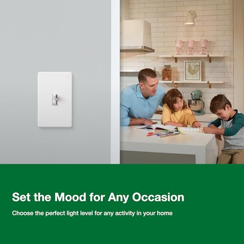Lutron AYCL-153P-WH Ariadni Single Pole/3-Way CFL/LED Dimmer, White, 150-watt by Lutron - Image 4