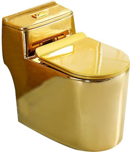 Inodoro Golden Super One Piece con descarga dual silenciosa para hogar y hotel, sifónico, creativo miniatura 1