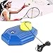 HERCHR Tennis Trainer Rebound Ball, Tennis Training Equipment, Tennis Training Tool, Tennis Ball Back Base Trainer Set with Rubber Elastic Rope for Single Person Practice