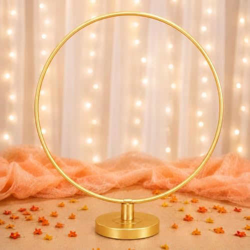 Image of SpecialYou Ganesh Decoration Item For Home Gold Round Backdrop Stand for Decor, Ganpati Decoration Stand for Backdrop for Pooja Room Decor Items, Ganapati Decoration Items for Home