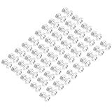 jojofuny 50 Sets Aluminum Bolts and Nuts Kit for Greenhouse Repair Garden Accessories with Square Bolts