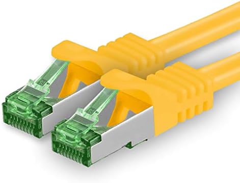 Cat.7 ethernet cable 0,5m - 10 Colors Set - 10 pieces - Cat7 lan network 10GBASE-T - 10000 Mbps (Sftp Pimf) double shielded patchcable RJ45 plug Cat.6a
