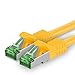 Produktbild Cat7 Netzwerkkabel 15m - Gelb - 1 Stück - Cat 7 Ethernetkabel Lankabel Lan 10Gbits Patchkabel Rj45 für Switch Router Modem Kabel etc.