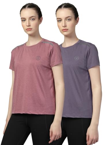 Image of CHKOKKO Gym Tshirt for Women Workout Dry Fit t Shirt Sports Tshirt Lightweight Round Neck Breathable Half Sleeve Activewear Running Yoga Tops for Woman