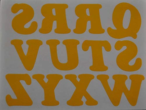 DIY 1.25-Inch Iron-On Letters in Yellow