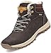 Produktbild Mishansha Winterstiefel Herren Damen Gefüttert Winterschuhe Wasserdicht Warme Wanderschuhe Winter Trekking Stiefel rutschfest Outdoor Winter Boots Schneestiefel Braun 41 EU