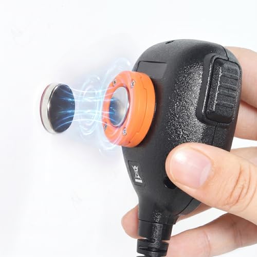 Image of Universal Magnetic CB Radio Microphone Mount, Heavy Duty No-Drill Two-Way Radio Mic Holder Clip with Adhesive and Neodymium Magnet for Car, Truck, RV, Boat for Motorola Kenwood Midland Mic
