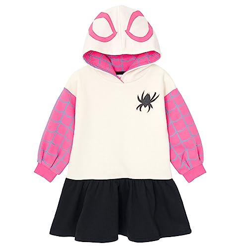 Marvel Spider-Man Spider-Gwen Ghost Spider Girls Fleece Skater Dress Toddler to Big Kid