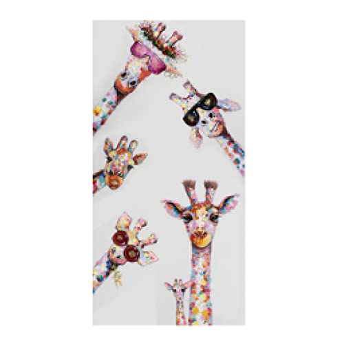 Peinture de girafes en toile art graffiti pour égayer la chambre de vos enfants au quotidien