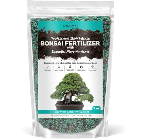 GARDENWISE Slow-Release Bonsai Fertilizer with Essential Micronutrients - Professional Grade Bonsai...