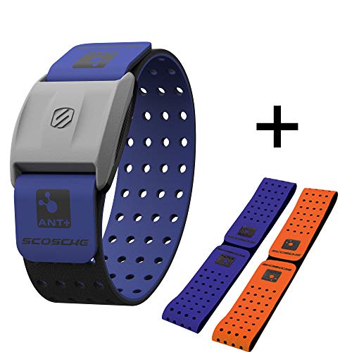 Scosche Rhythm+ Heart Rate Monitor Armband- Optical Heart Rate Armband Monitor with Dual