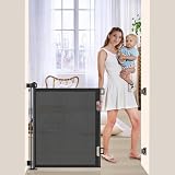EZIGO - Puertas retráctiles para bebés de 55 pulgadas, puerta de seguridad infantil para