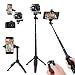 Selfie Stick,40 Inch Extendable Selfie Stick Tripod and Phone Tripod Stand with Rechargeable Wireless Remote,Compatible with iPhone 11 Pro Xs X 8 7 6 Plus,Samsung Galaxy S8 S9 S10,Gopro,Camera