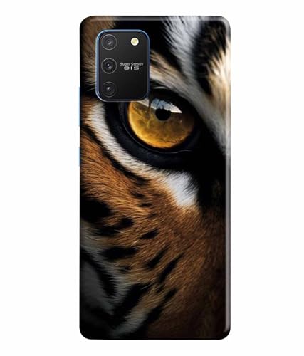 Image of Printed Hard Back Case Cover & Compatible for Samsung Galaxy S10 Lite | Tiger Faces Art (Multicolor) - D1205