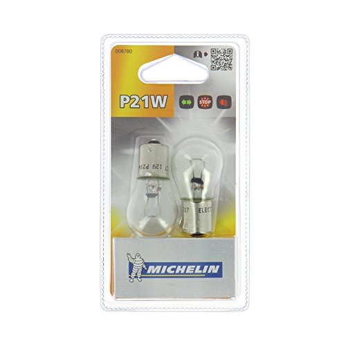 MICHELIN 008780 2 Ampoules P21W 12 V Clignotants, de Brouillard, recul, feu Stop