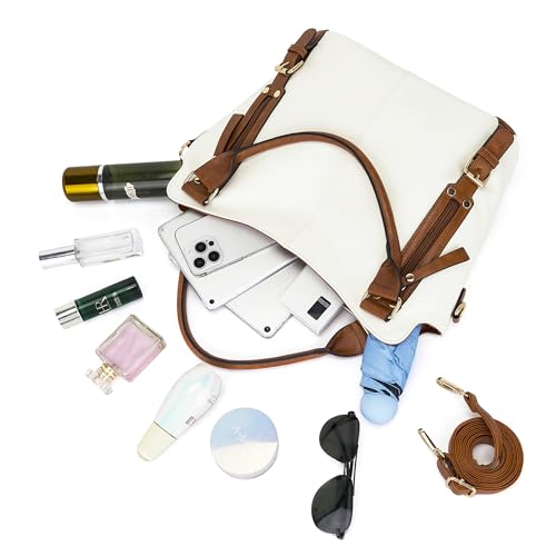 Bolso cruzado para mujer set 2 piezas de cuero PU suave miniatura 7