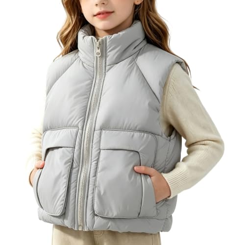 Image of duxyoz Boys Girls Padded Puffer Gilet Sleeveless Lightweight Quilted Vest
