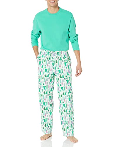 Image of Amazon Essentials Men's 100% Cotton Flannel Sleep Pant, Relaxed Fit Lounge Pants with Elastic Waist and Drawstring