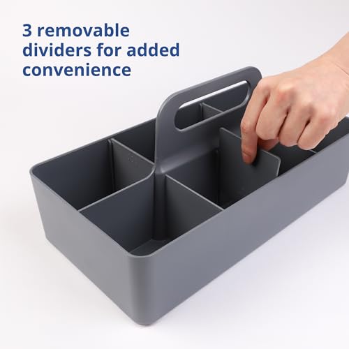 BLUE GINKGO Stackable Organizer Caddy, Korean-Made Portable Tote for Bathroom Office, Crafts - Image 4