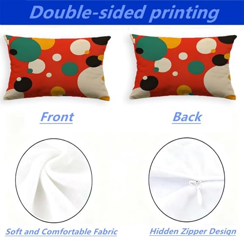 Funda Cojin para Sofá Cama Terciopelo Rojo Rectángulo 40x60cm O-288B 4