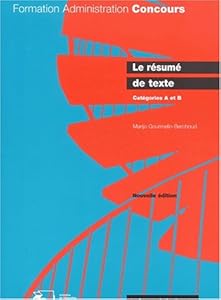 Livres Couvertures de Le résumé de texte - Catégories A et B -