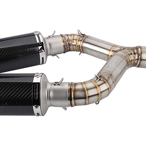 KYN for Aprilia Shiver 750 2010-2016, Shiver 750 GT 2010-2016 Motorcycle Exhaust Full System Muffler with Link Pipe (A)