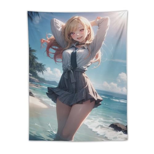 その着せ替え人形は恋をする 喜多川海夢 タペストリー 毛布 インテリア 布 多機能 壁掛け おしゃれ ウォールアート 個性ギフト ファブリック装飾 部屋 窓カーテン 装飾用品 30"x40"