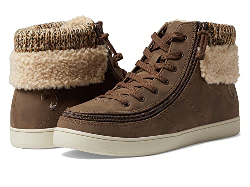 BILLY Footwear Cuff II Sneakers for Women Offers Man-Made Upper, Round Toe, and Lace and Zip Closure