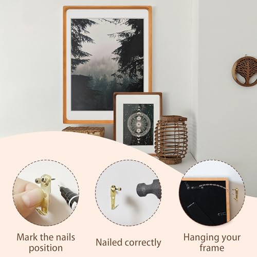 Image of Square 6x6 Picture Frame with Mat for 4x4, USA-Sourced Natural Teak Wood Handcrafted Rounded Corner with Real Glass, Vertical or Horizontal Display Photo Gallery Wall & Tabletop Frame