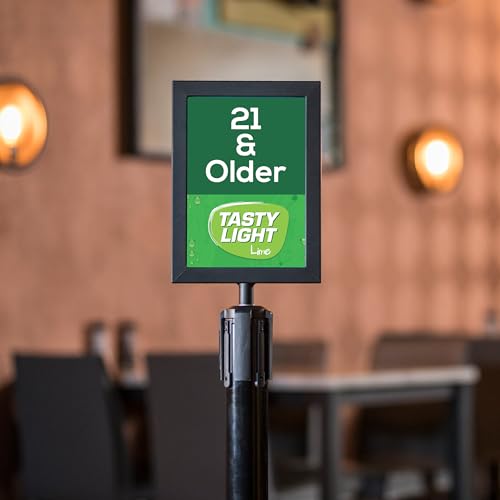 US Weight - U2507 Stahlrahmen-Schilderhalter, kompatibel nur mit Stahlstützen (nicht für Sentry Serie oder andere Standmarken)