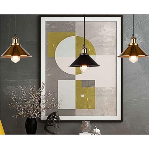 Plafonnier lanterne rétro industriel à triple tête noire et douille E27 décorative