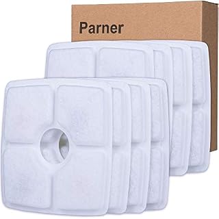 Filters for Pet Water Fountain, Cat Water Fountain filters, 8Pcs Filters with Activated Carbon for Cat and Dog Water Fountain, Square Filters for Pet Fountain