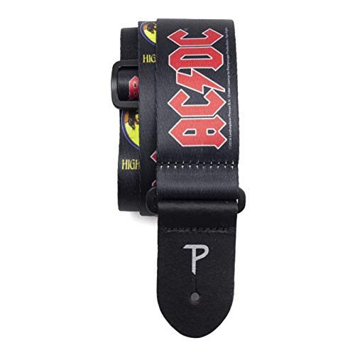 P Perri’s Leathers Ltd. LPCP-8014 ACDC 2″ Polyester Guitar Strap - Les Beatles, Paul McCartney, John Lennon, RIngo Starr, George Harrison P Perri's Leathers Ltd. LPCP-8014 ACDC 2" Polyester Guitar Strap
