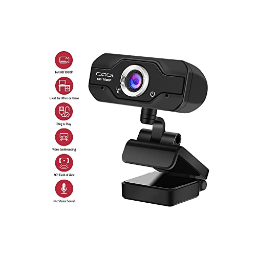 CODi Aquila HD 1080P Fixed-Focus Webcam