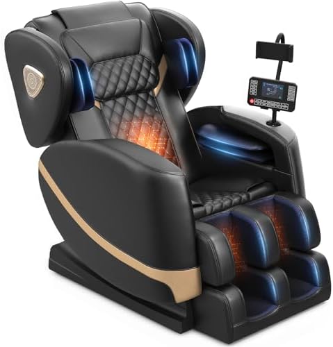 FURNIMAT Massage Chair Full Body Zero Gravity Recliner, 2026 Blac...
