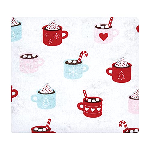 Image of Hudson Baby Unisex Baby Cotton Flannel Receiving Blankets Bundle, Hot Cocoa, One Size