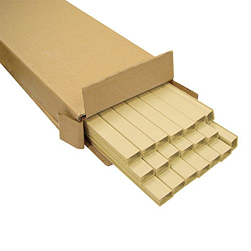 Icc 1 1/4" W X 3/4" H, 6 Ft Cable Raceway Section In 120' Bulk Pack, Ivory #TOP1