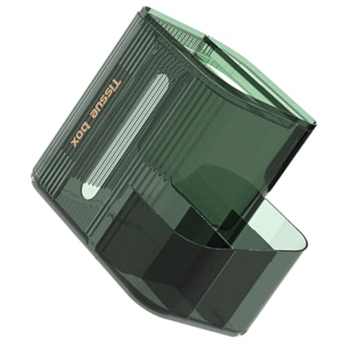 WEKADRIN Caja Organizadora Transparente para Pañuelos y Cosméticos Dispensador Compacto sin Perforación Almacenamiento para Hogar Oficina y Hotel Diseño Moderno Elegante