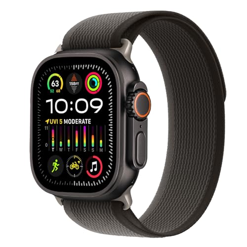 Trail Loop Nylon Band - Compatible with Apple Watch Ultra 2 Band/Ultra Bands 49mm 45mm 44mm Men Women Braided Elastic Weave Sport Strap for iWatch Ultra 2 iWatch Ultra Series 10 46mm SE/9/8/7/6/5