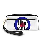 ザ·フー The Who ロゴ ペンケース 筆箱 文具ケース PUレザー 大容量 鉛筆ポーチ 文具収納ケース 筆入れ 学生用 文房具 化粧ポーチ 通学 旅行