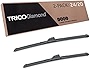 TRICO Diamond 24 Inch & 20 inch pack of 2 High Performance Automotive Replacement Windshield Wiper Blades For My Car (25-2420), Easy DIY Install & Superior Road Visibility