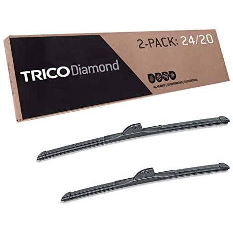 TRICO Diamond™ (25-2420) 24 Inch & 20 inch pack of 2 High Performance Automotive Replacement Windshield Wiper Blades For My Car Super Premium All Weather Beam Blade for Select Vehicle Models Cover