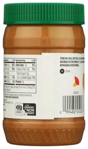 Image of 365 by Whole Foods Market, Organic Creamy Peanut Butter Spread, No Stir, 16 Ounce