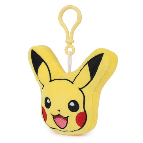 Image of Mirada Pokemon Pikachu Bagclip Soft Plush Toy - 12cm | Official Licensed Stuffed Keychain for Kids & Fans | Cute & Lightweight | Ideal Gift for Birthday /Christmas /Diwali