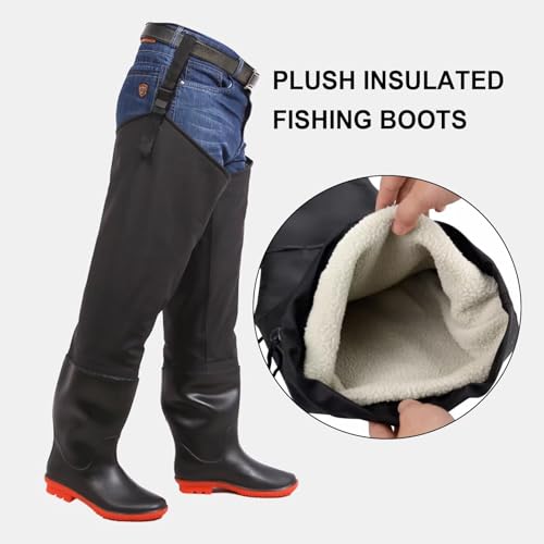 Waterproof Hip Wader Boots 80cm High for Men Women, Outdoor Travel Fishing and Hunting Boots, Lightweight and Non Slip3