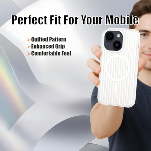 Image of AIBEX Protective Back Case Cover Compatible for iPhone 13 /14 | Camera & Body Protection| Shockproof,Scratch Resistant| Mag-Saf Wireless Charging Support - Black