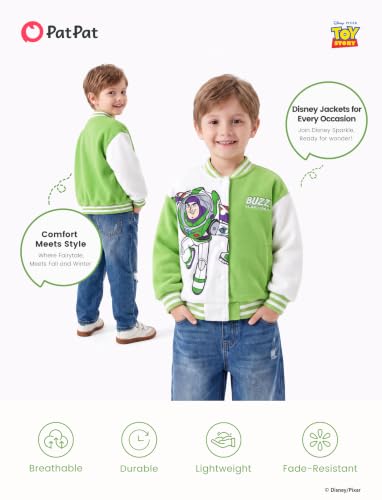 Image of Disney Marvel Bomber Jacket Spider Man Toy Story Cars Varsity Cardigan2-13Y | Officially Licensed Snap Button Coat,Fall Star Wars Graphic Cloth Top,Hulk Venom Stitch Mickey Lightning Mcqueen Kids Apparel